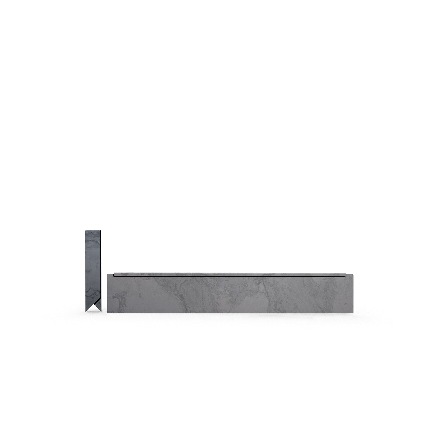 Hammer-In Landscape Edging - Cor-Ten Steel - 2ft Strips - Plus Connector Clips
