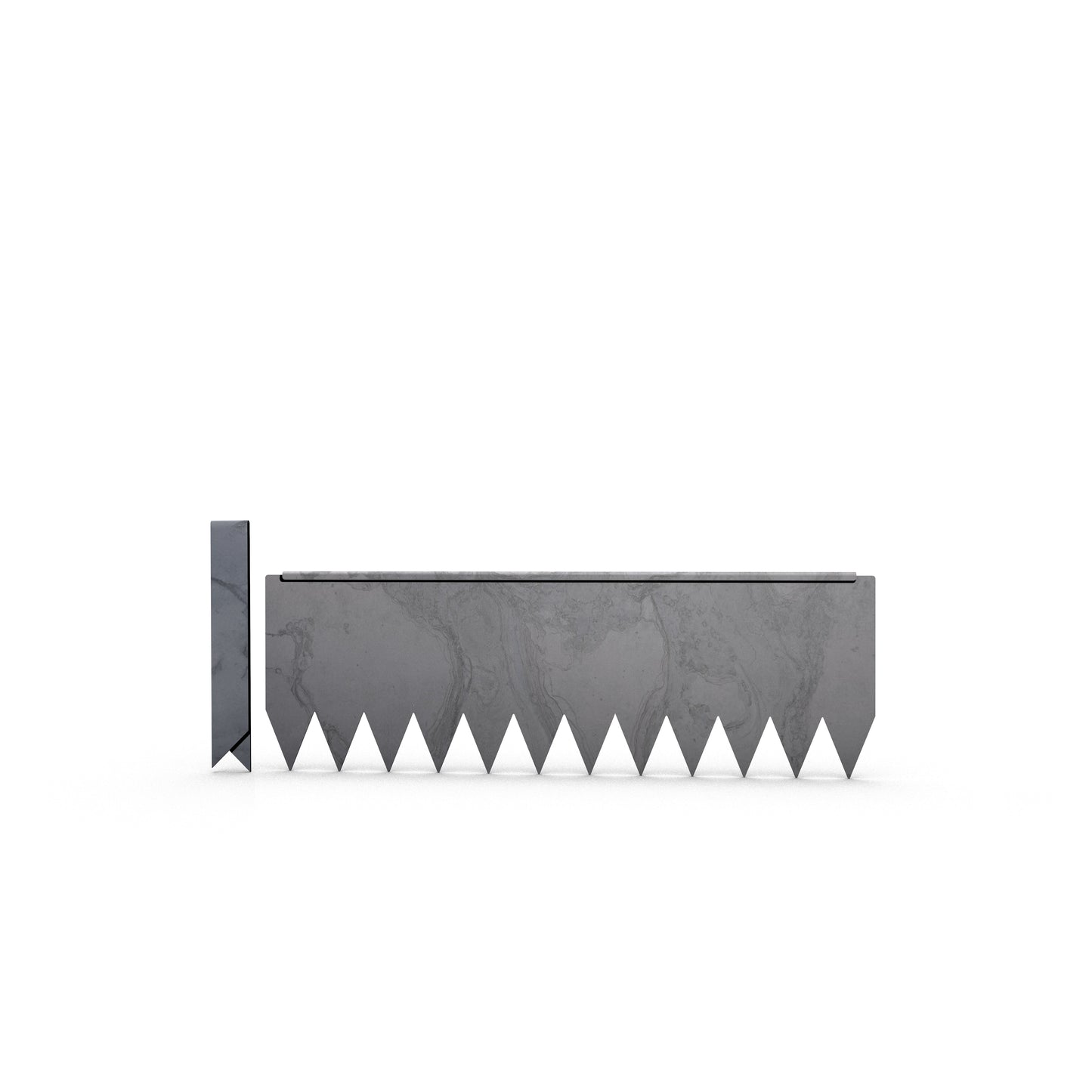 Hammer-In Landscape Edging - Cor-Ten Steel - 2ft Strips - Plus Connector Clips