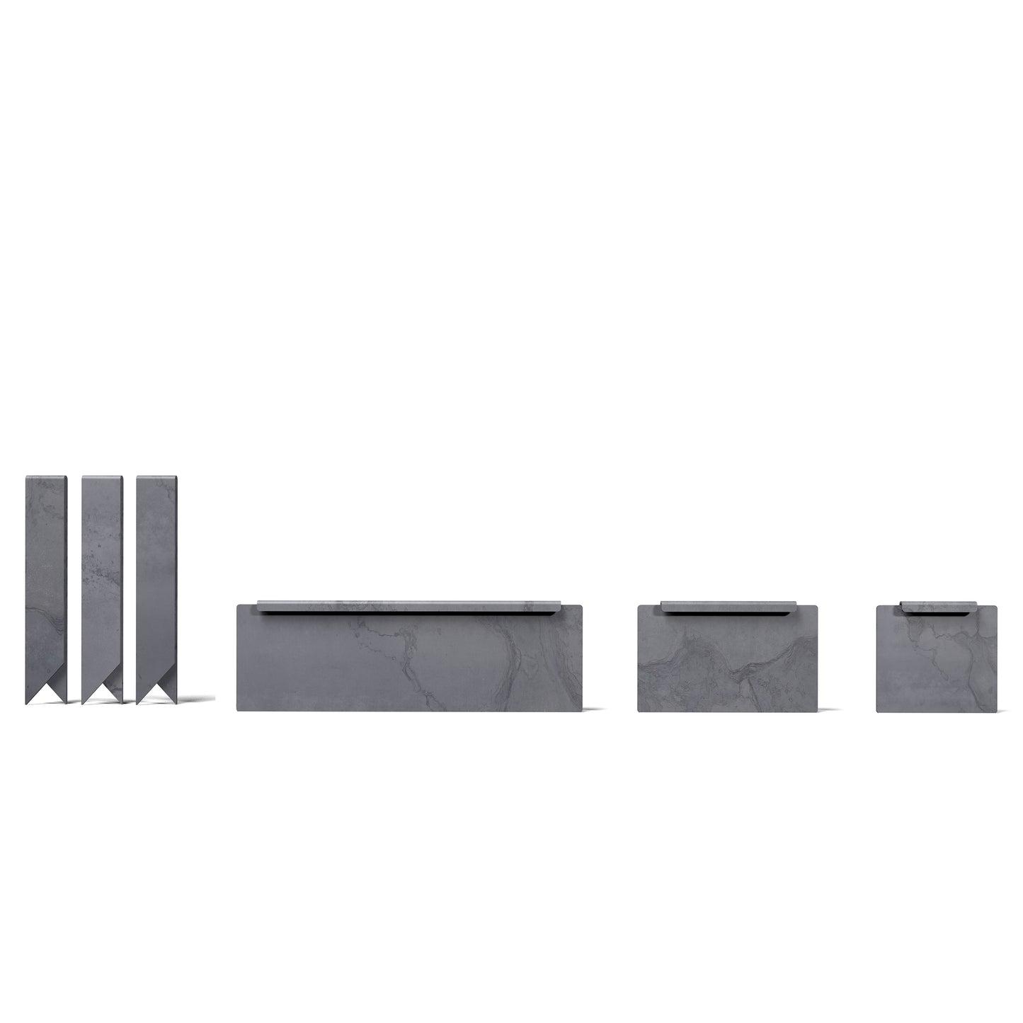 Hammer-In Landscape Edging - Cor-Ten Steel - Accessory Strips - Plus Connector Clips