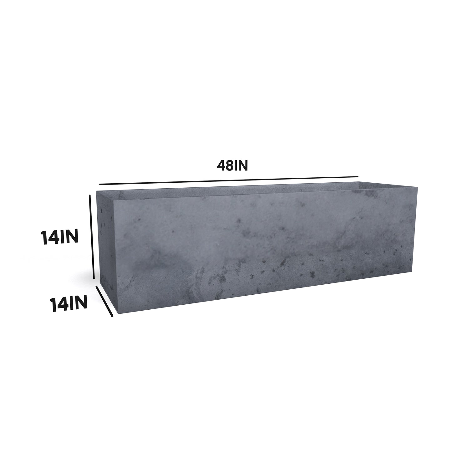 Steel Planter Box (14" L x 48" W x 14" H)