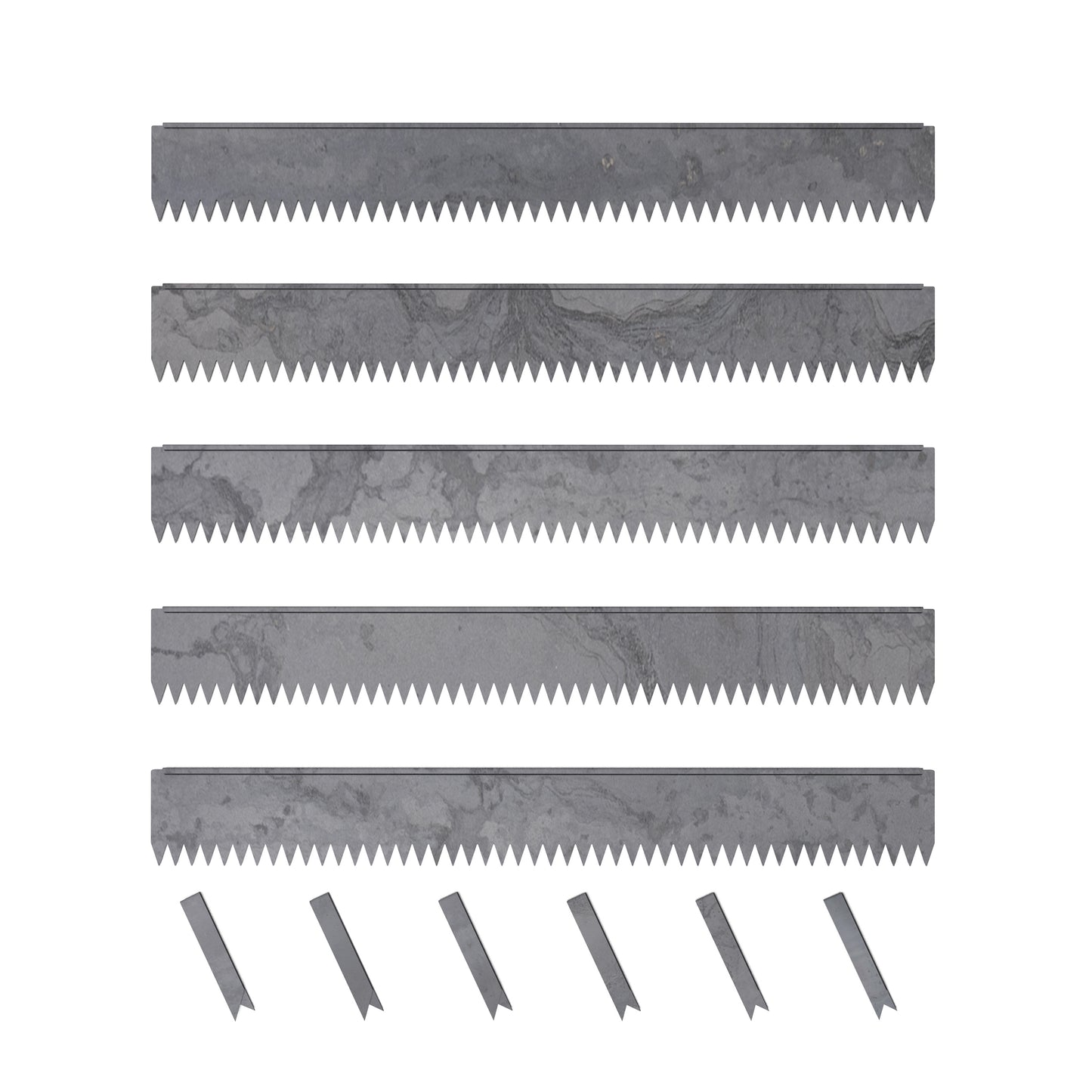 Hammer-In Landscape Edging - Cor-Ten Steel - 4ft Strips - Plus Connector Clips