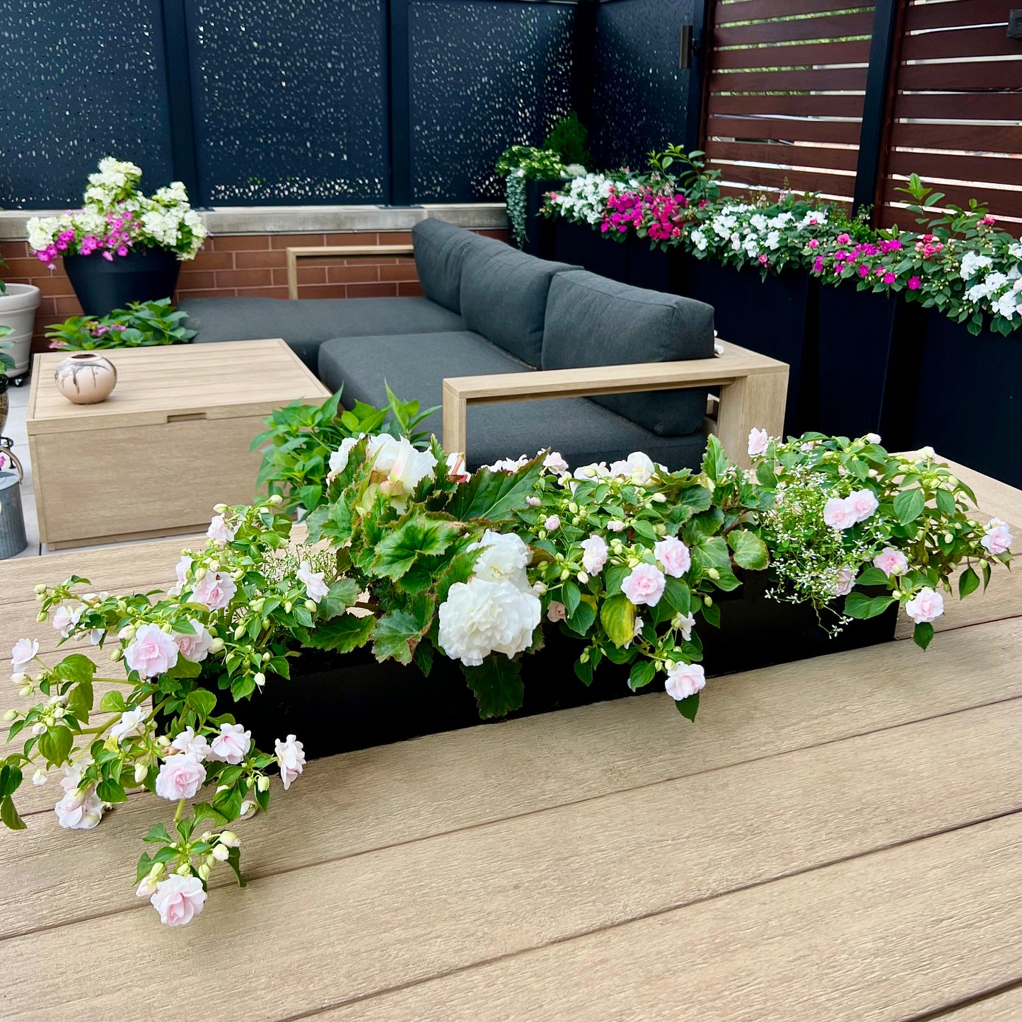 Steel Planter Box (32" L x 3.5" W x 3.5" H)