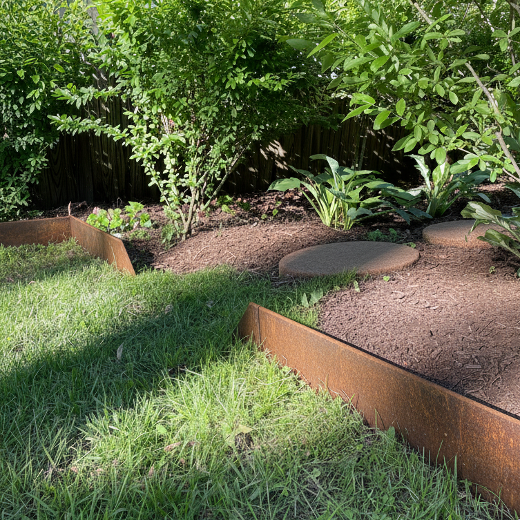 Hammer-In Landscape Edging - Cor-Ten Steel - Start/Finish Pieces