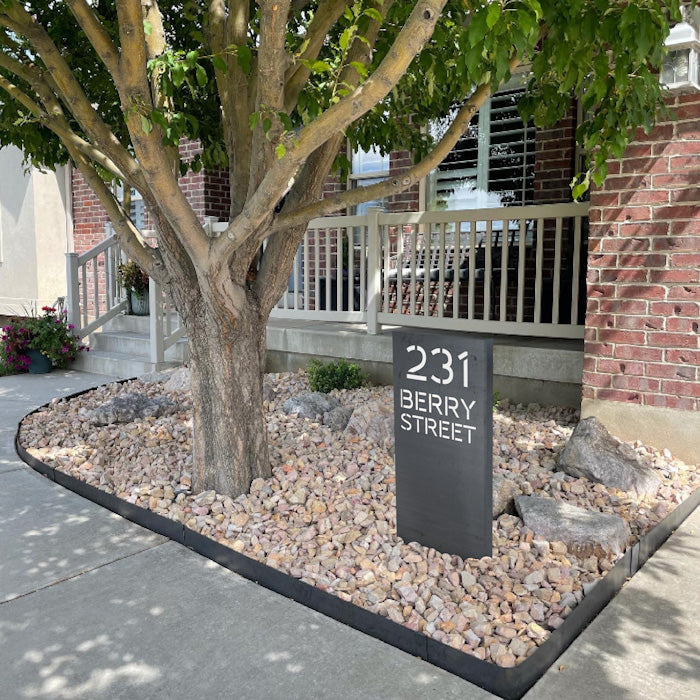 COR-TEN Steel Street Address Sign