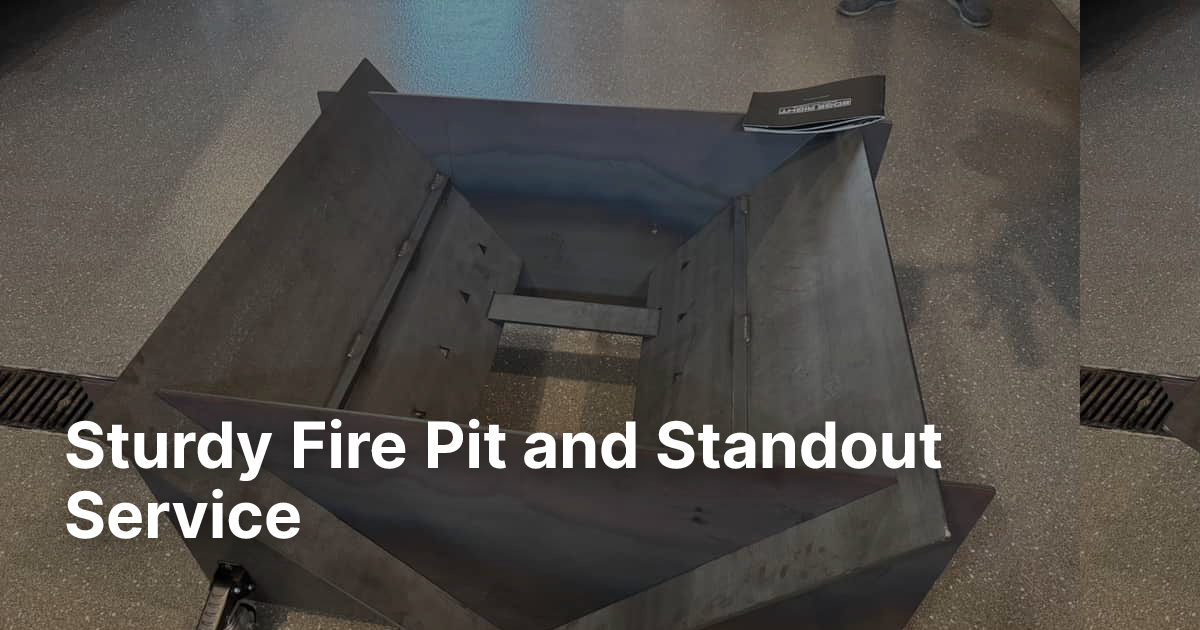 Sturdy Bonfire Fire Pit and Standout Service | Edge Right