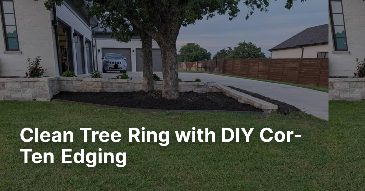 Clean Tree Ring with DIY Cor-Ten Edging | Edge Right