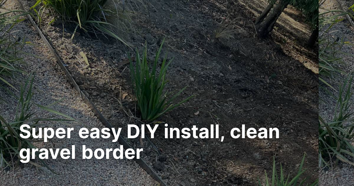 Super easy DIY install, clean gravel border | Edge Right